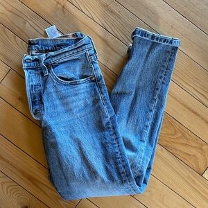 Levi's Blue 501 Straight Leg Women's Jeans